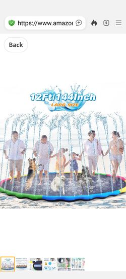 12 ft family splash pad