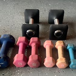 Various Exercise Dumbbell Weights