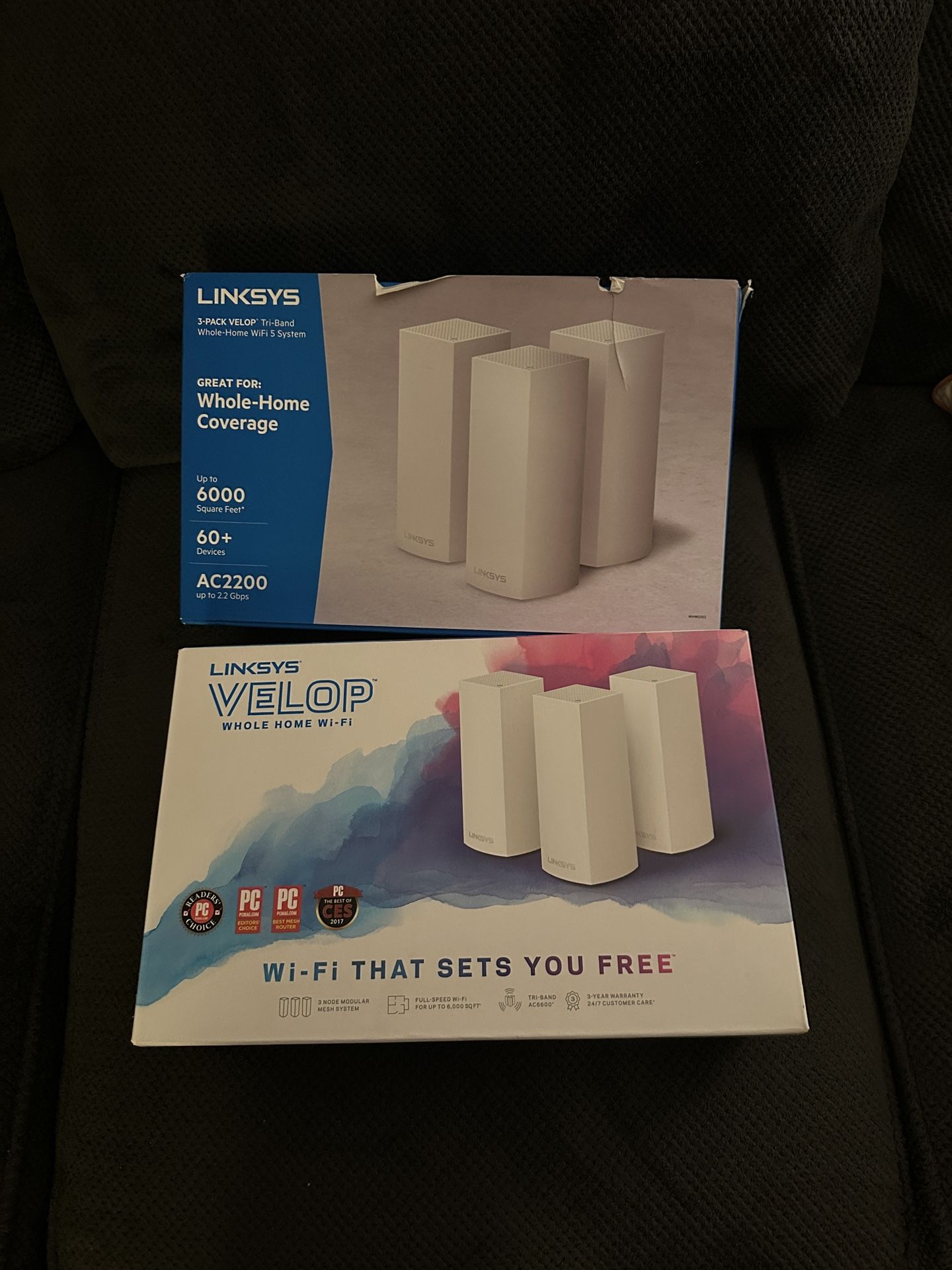 2 - Linksys Velop Whole Home Wifi Router Systems 6 Nodes
