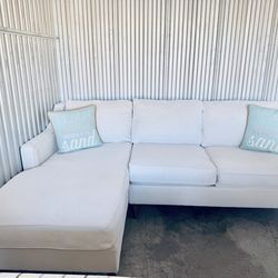 Stunning Upscale West Elm Modern Coastal Sectional Sofa