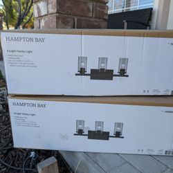 NEW* Matte Black 3 LIGHT Bathroom Vanity Light ($55 Each Or 2+ For $50)
