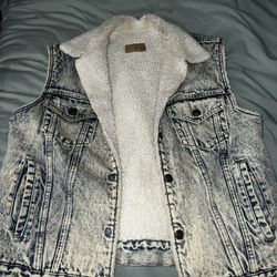 Levi’s Trucker Vest Sherpa Lined Vintage 80s