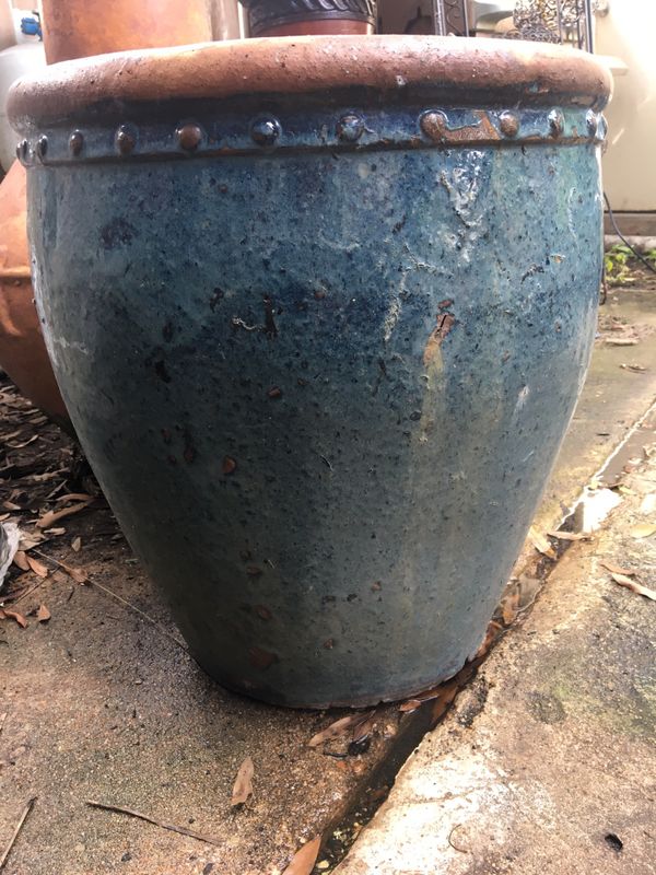 Large turquoise planter for Sale in Houston, TX OfferUp