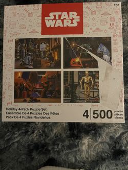 Star Wars Holiday Edition 4 Puzzles 
