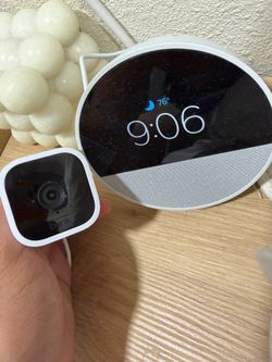 Amazon Alarm clock /speaker  and blink mini
