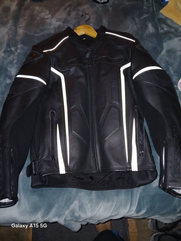 Scorpion Exo Full Leather Race Jacket
