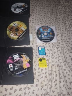 PS2 Game Lot with Memory Cards