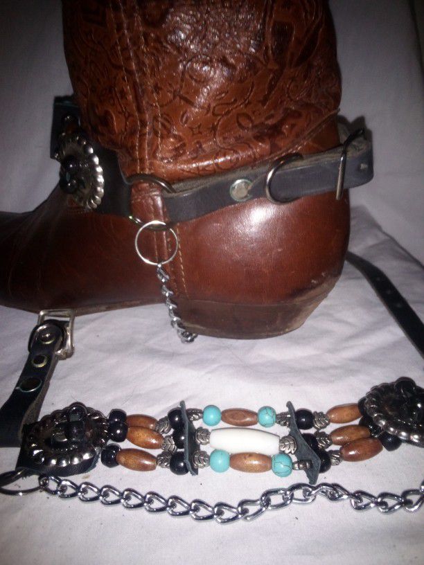 New Handcrafted Women's Or Men's Boot Bling