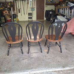 I have 3 solid wood chairs
