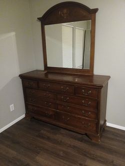 Dresser with mirror