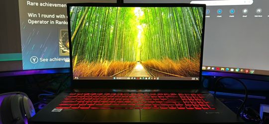 gaming laptop, msi GF75 Thin 10SCSXR 15.63”x.24”x.09 windows 11