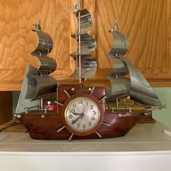 Real Old Nautical Themed Clock