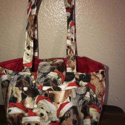 Christmas Bag With Dogs