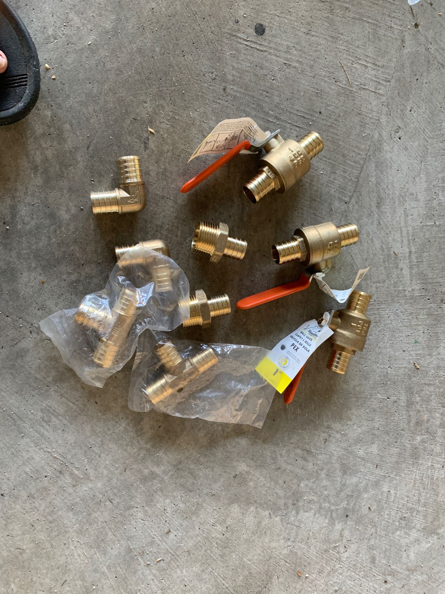 SharkBite Ball Valve and joints