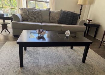 Couch, coffee table and 2 side tables