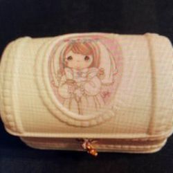 Precious Moments Enesco  Girl First Holy Communion Trinket Box PMI 1999