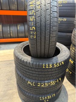 19” tires goodyear 225/55/19 semi new with free installation $250