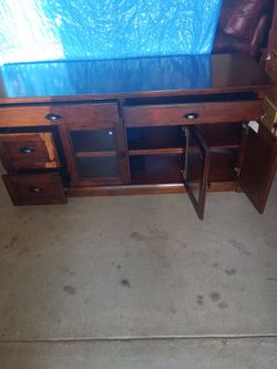 beautiful wood cabinet