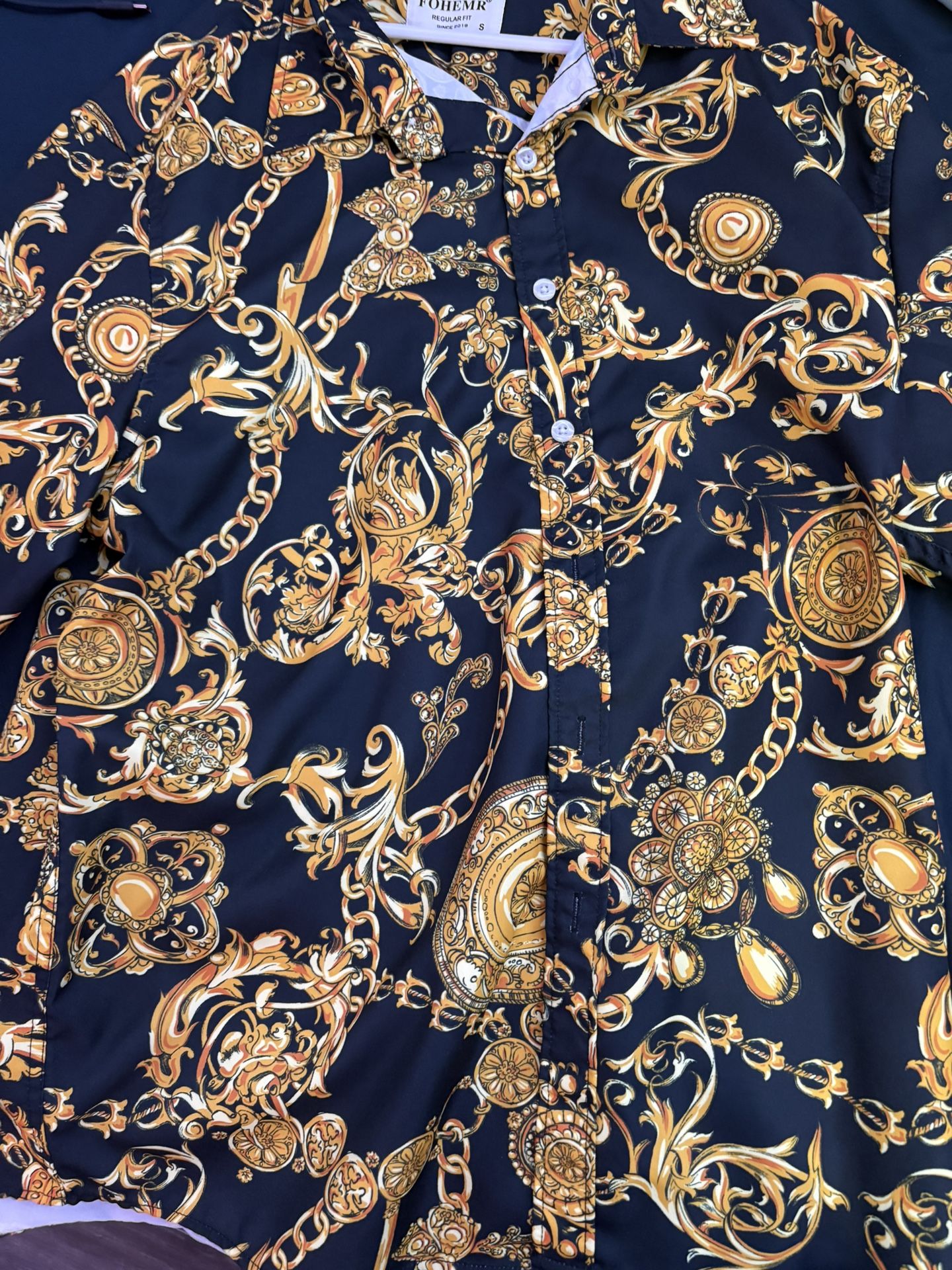 Gold Button Up Shirt