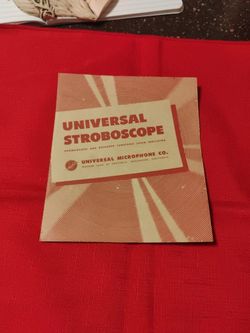 UNIVERSAL STROBOSCOPE 1934