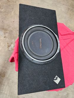 ROCKFORD FOSGATE P3S-1X12 12" 800W SHALLOW SUBWOOFER LOADED SEALED ENCLOSURE