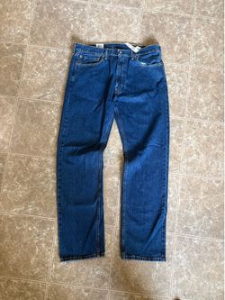 Levi Mens Jeans 505 W38 L34 Dark Blue