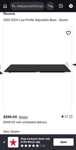 Low-Profile Adjustable Base - Queen. Bed frame