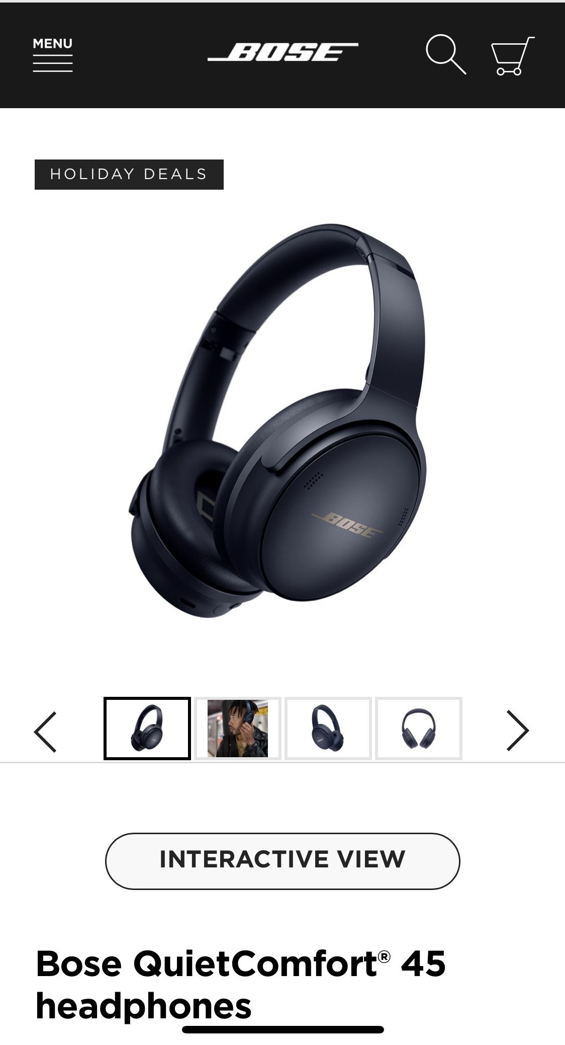 Bose QuietComfort 45 - Noise Cancelling Smart Headphones - BRAND NEW UNOPENED 