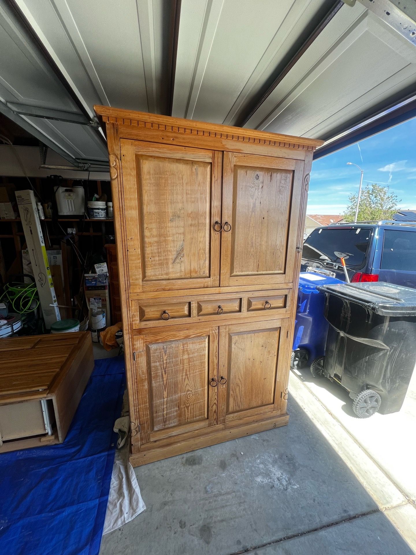 Wood dresser $150