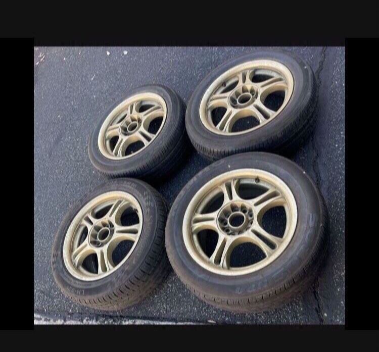 4 X 205/55r16 5x4.5 5x114.3 Gold Aluminum Civic rims Wheels!!!!! for ...