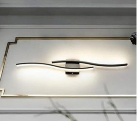 Modern 30in black vanity light