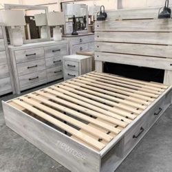 Brand New Queen Bedroom Set 4 Piece 