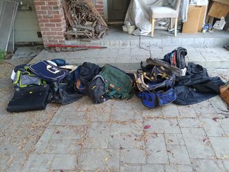 Various duffel bags gym bags backpacks luggage etc $5 $10 $20