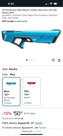 SPYRA GO water blasters