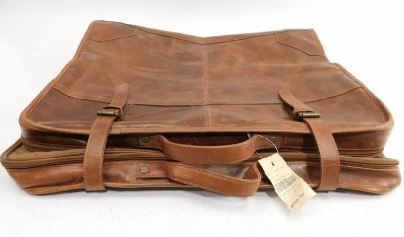 Wilsons Leather Brown Travel Garment Bag