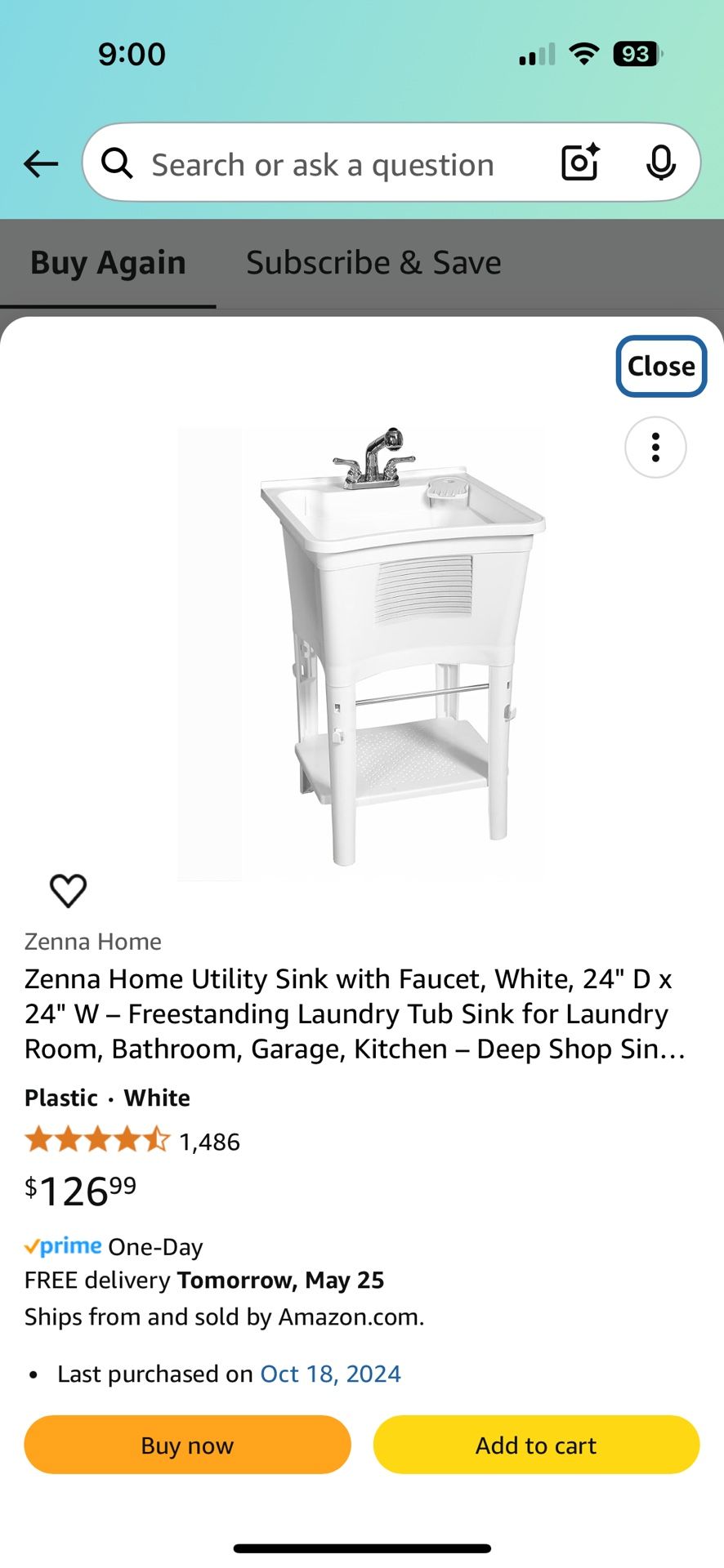 New In Box Utility Sink