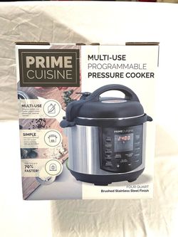 Brand new in the box 4 quart programmable multi use pressure cooker
