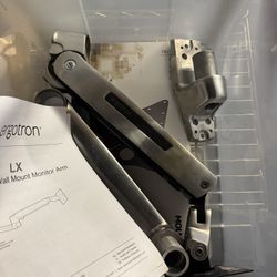 Ergotron LX Sit-Stand Wall Mount Monitor Arm - Stainless Steel 