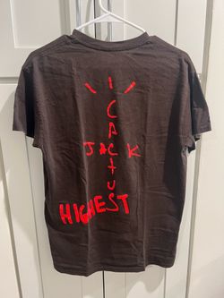 (Preowned) Travis Scott Jack highest t shirt brown