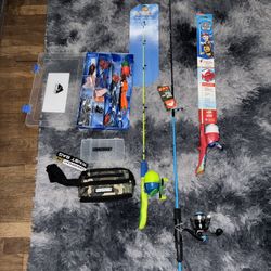 Beginners Fishing Equipment For Adult With Kids Poles Included 