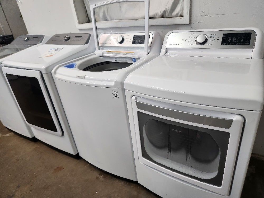 LG SET STEAM WASHER AND ELECTRIC DRYER
