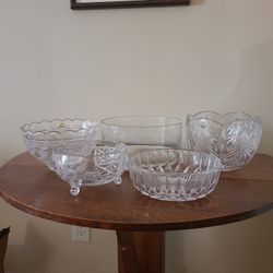Crystal Serving Pieces - Assorted