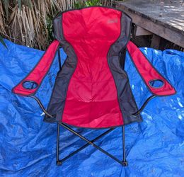 Coleman camp chair with strap attached
