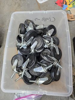 4.5" Casters, lot of 50