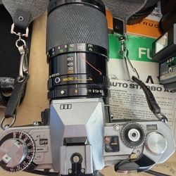 Fujica 35mm film Camera With 3 Zoom Lenses, Flash, Autowinder