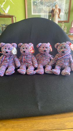 “USA” the Bear Ty Beanie