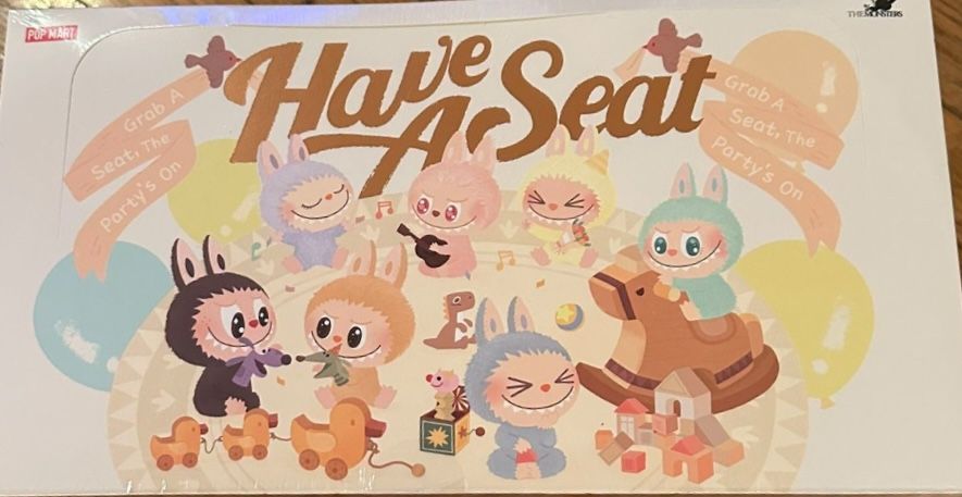 Sealed Unopened Box Of labubu Have A Seat