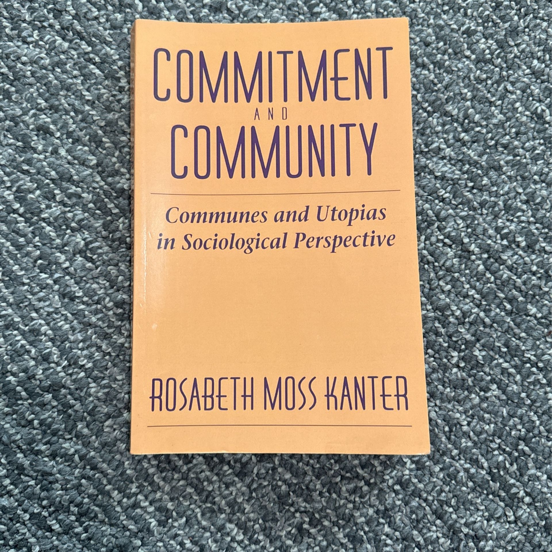 Commitment and Community