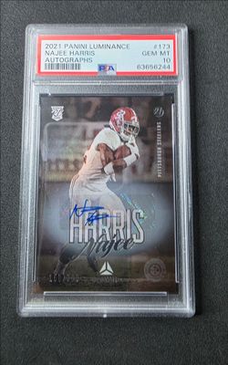 2021 Panini Luminance Najee Harris Auto Rookie PSA 10
