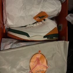 Jordan 3 Solefly Miami 7.5 8.5 9.5 10.5 11 11.5 12 12.5
